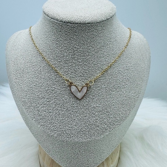 Sweetheart Necklace and Hoop Earring Bundle - Picture 2 of 4